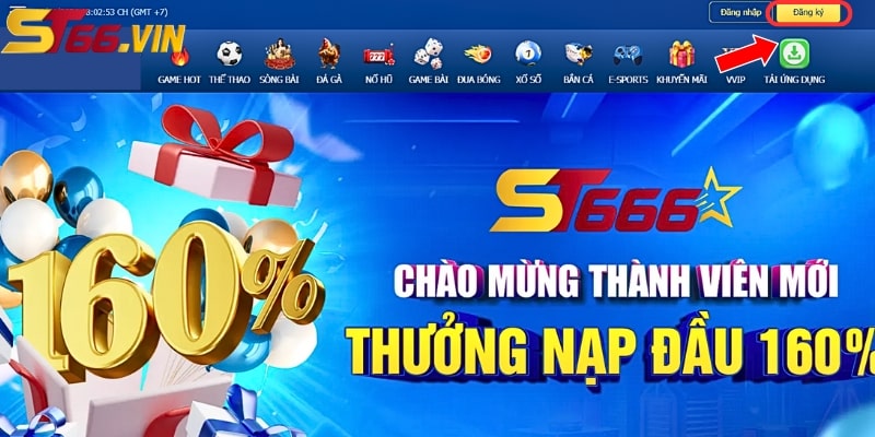 đăng ký st66 Nhấn vào nút đăng ký để thực hiện bước tiếp theo
